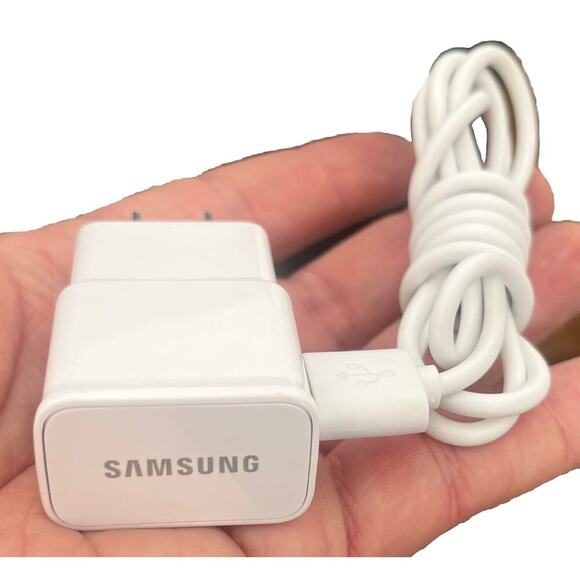 Genuine OEM Samsung 10W 5V USB Charger Travel Adapter EP-TA12JWE Micro USB Cord - Picture 1 of 2